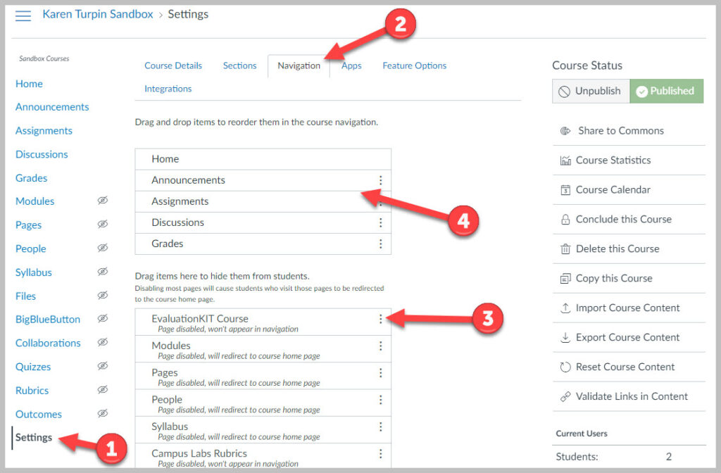 Course Evaluations in Canvas Teaching/Technology Innovation Center